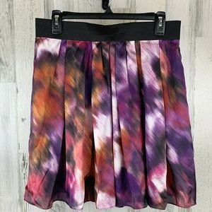 Vince Camuto Skirt Pleated Multi Size 8 NWT